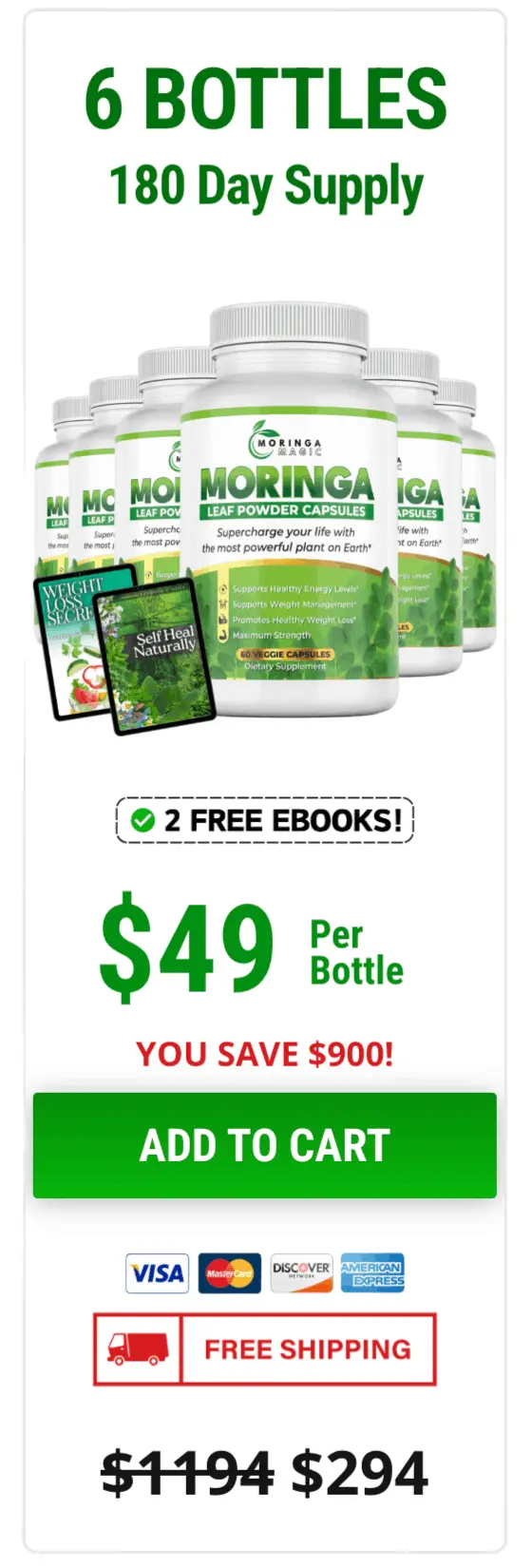 moringa magic price 6 bottle